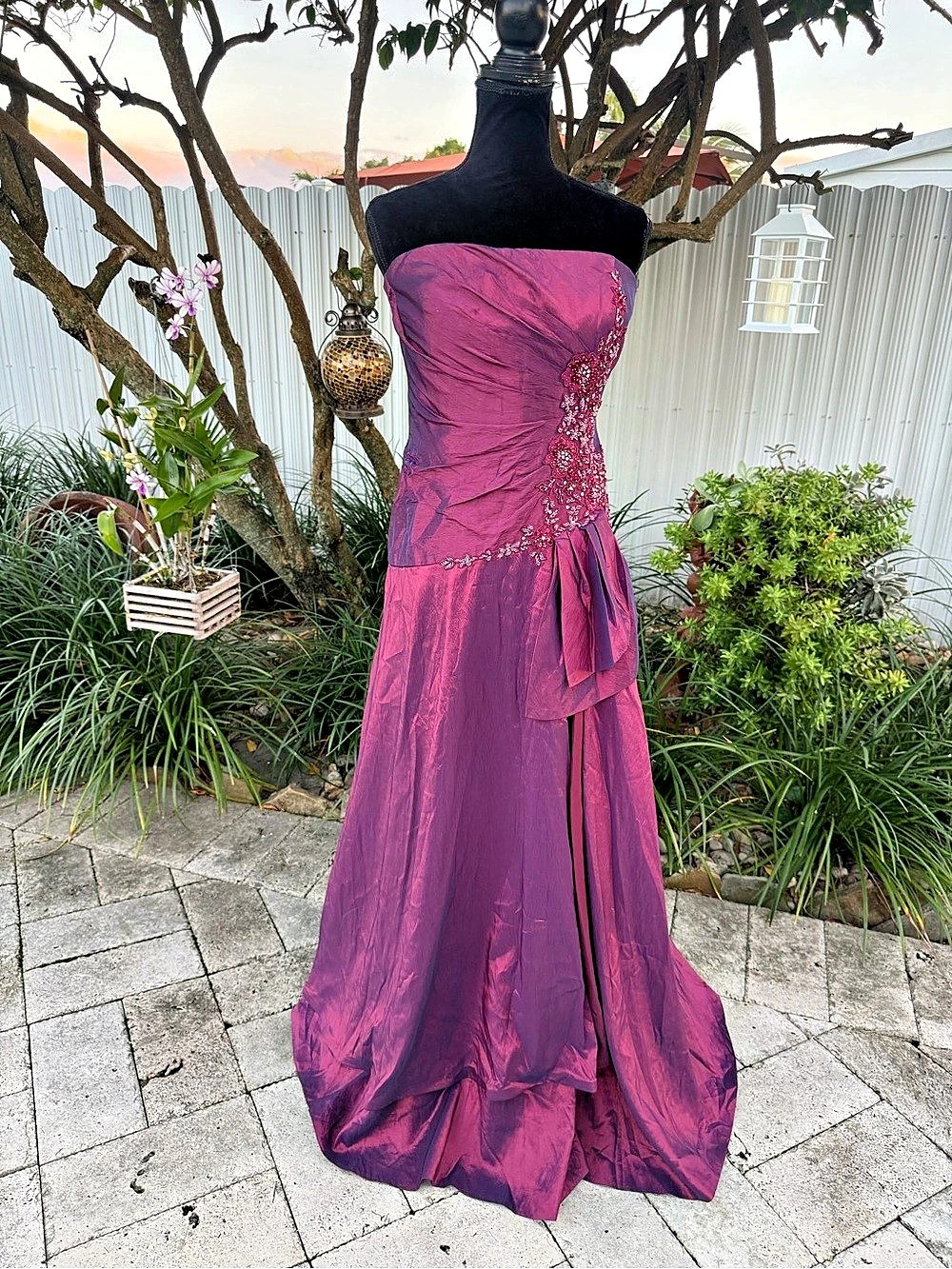 Montage by Mon Cheri Iridescent Plum Purple Formal